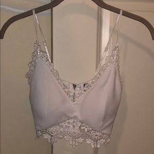 Windsor Lace crop top